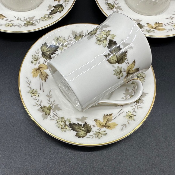 Royal Doulton Larchmont Demitasse Coffee Sets(6) England Translucent China - Picture 4 of 7